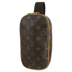 Louis Vuitton Pochette Ganju Monogram Shoulder Bag Brown